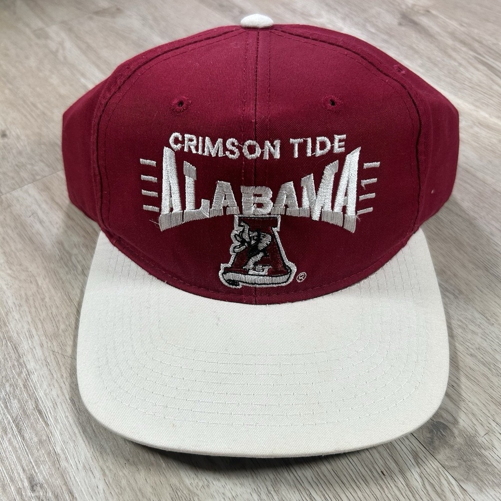 VTG Alabama Crimson Tide Snapback Hat  NCAA College Red White The G Cap